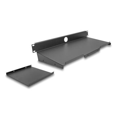 delock-66749-estante-de-19-para-teclado-y-raton-1u-gris-oscuro