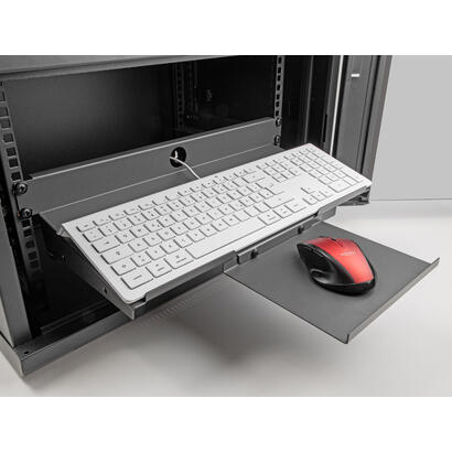 delock-66749-estante-de-19-para-teclado-y-raton-1u-gris-oscuro