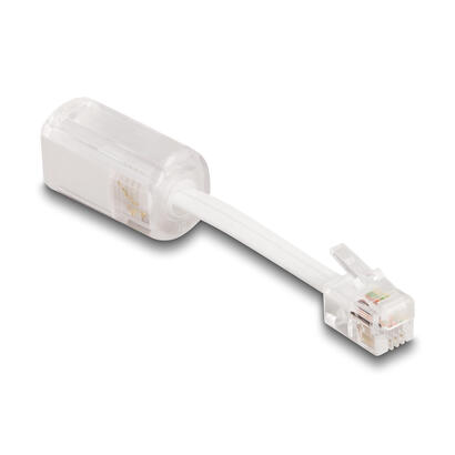 delock-88170-cable-telefonico-rj10-macho-a-rj10-hembra-con-cable-de-conexion-30-mm-transparente-blanco