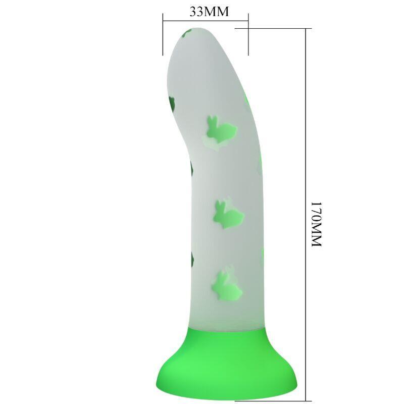 pretty-love-magical-nightfall-dildo-sin-vibracion-luminoso-verde