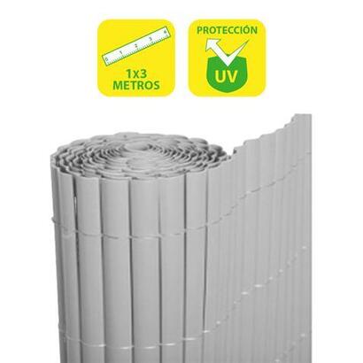 sungarden-canizo-plastico-doble-cara-1x3m-gris-claro