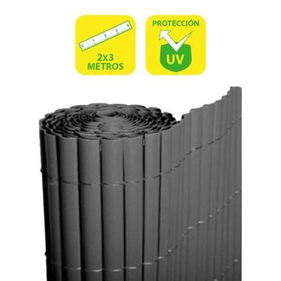 sungarden-canizo-plastico-doble-cara-2x3m-color-gris-oscuro