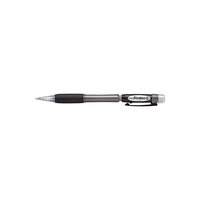 pack-de-12-unidades-pentel-fiesta-ii-portaminas-hb-05mm-con-goma-incluye-2-recargas-grip-de-goma-diseno