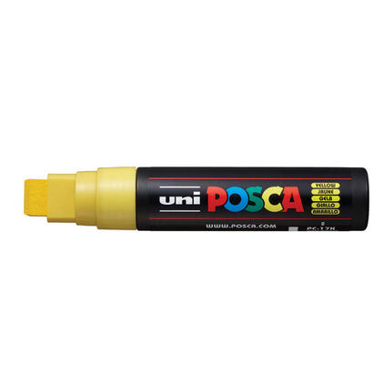 posca-marcador-pc-17k-no-permanente-punta-biselada-15mm-amarillo