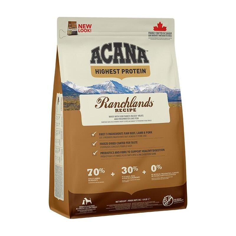 alimento-seco-para-perros-acana-highest-protein-ranchlands-dog-2-kg