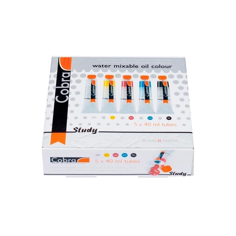 talens-cobra-study-set-estuche-5-tubos-de-40ml-colores-al-oleo-primarios-surtidos