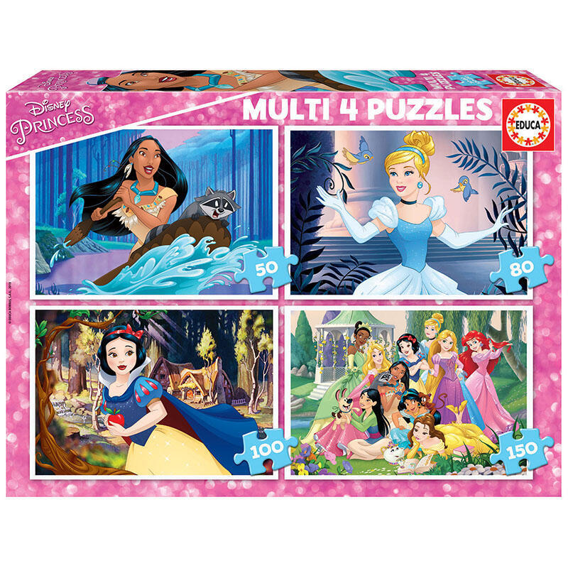 puzzle-multi-princesas-disney-50-80-100-150pzs