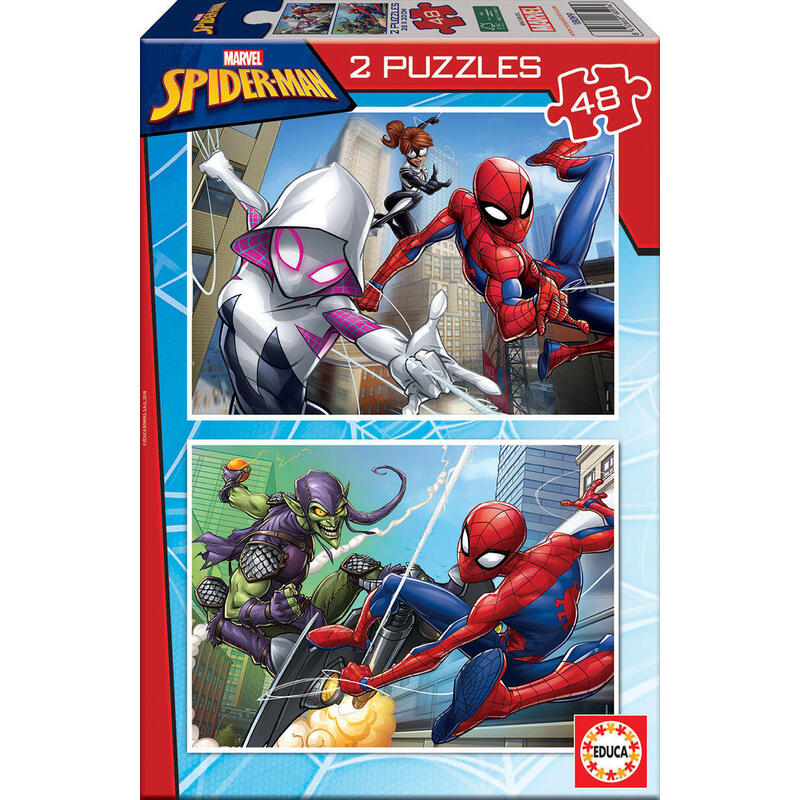 puzzle-spiderman-marvel-2x48pzs