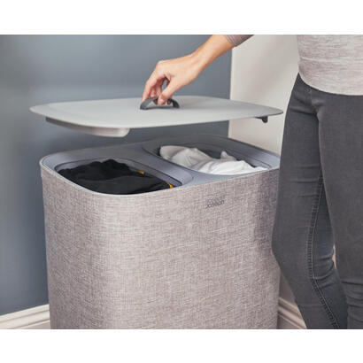 joseph-joseph-50003-cesto-para-ropa-90-l-rectangular-algodon-poliester-gris