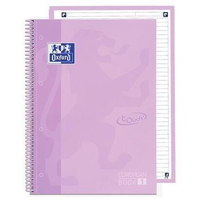 oxford-cuaderno-europeanbook-1-school-microperforado-80-hojas-1-linea-tapas-extraduras-touch-a4-lavanda-pastel-5u-