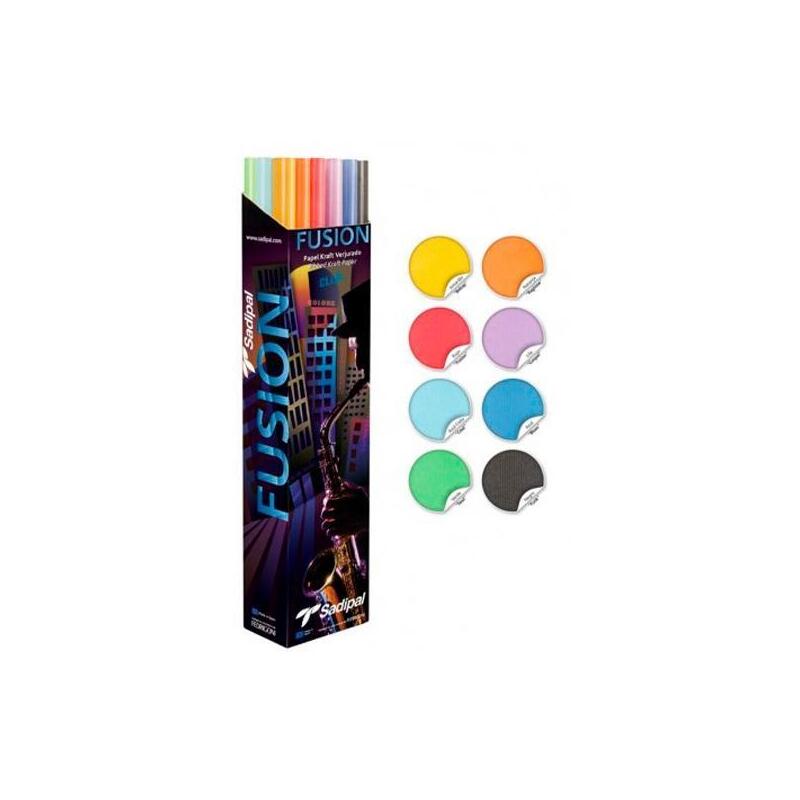 sadipal-caja-expositora-30-rollos-papel-kraft-verjurado-65gr-1x3m-fusion-collection-nuevo-surtido