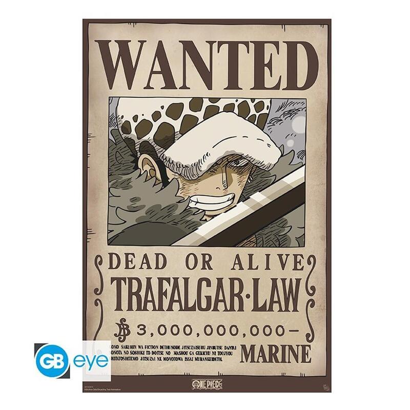 poster-gb-eye-maxi-one-piece-wanted-trafalgar-d-water-law