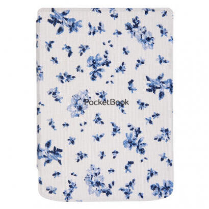 pocketbook-funda-shell-series-para-verse-verse-pro-patron-flores-blanco-azul