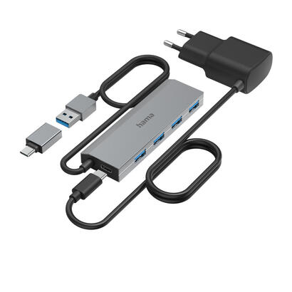 hama-00200138-hub-de-interfaz-usb-32-gen-1-31-gen-1-type-a-type-c-5000-mbits-antracita-gris