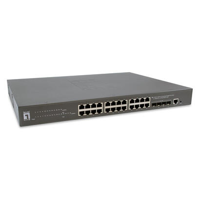 levelone-switch-24x-ge-gtp-2871-4x10gsfp19-400w-24xpoe