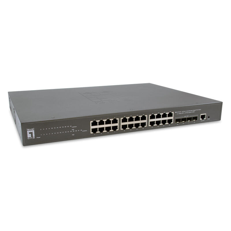 levelone-switch-24x-ge-gtp-2871-4x10gsfp19-400w-24xpoe