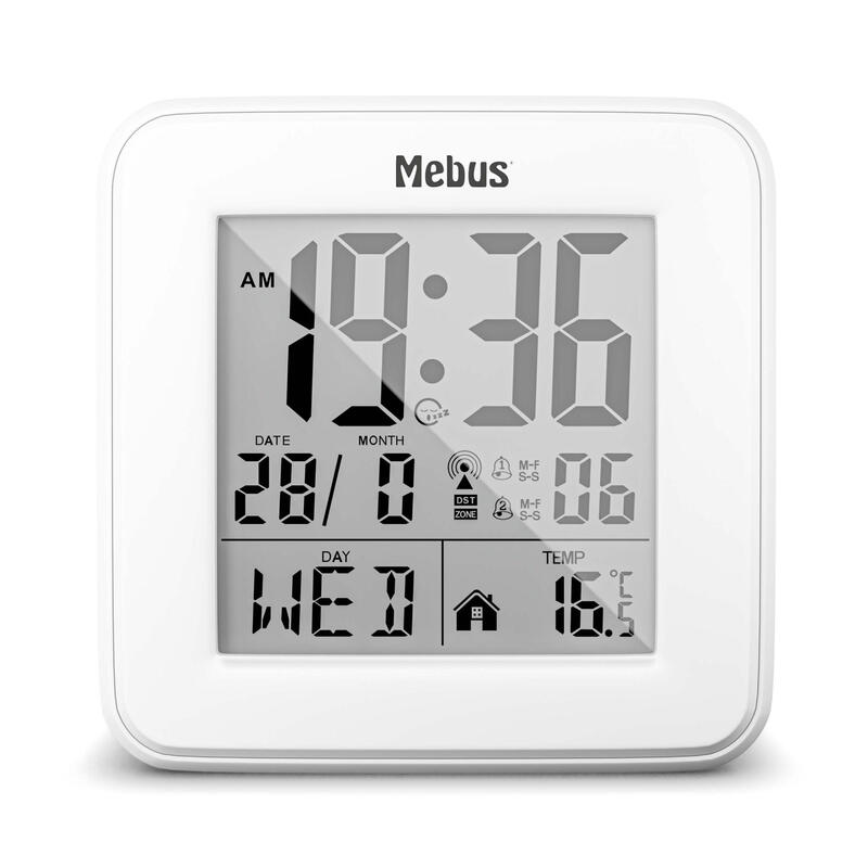 mebus-25594-despertador-reloj-despertador-digital-blanco