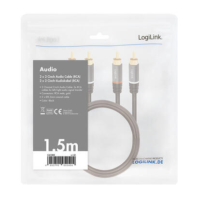 logilink-ca1203-cable-de-audio-15-m-2-x-rca-negro