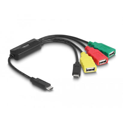 concentrador-de-cable-usb-20-de-4-puertos-delock-con-usb-tipo-c-a-3-x-usb-a-concentrador-usb-64203