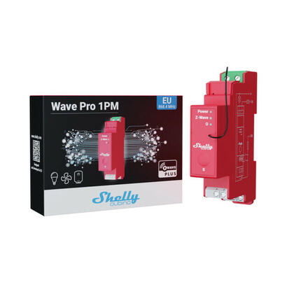 shelly-qubino-wave-pro-1pm-rele-rojo