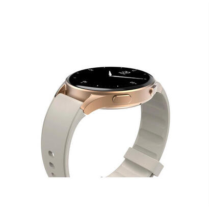hama-smartwatch-8900-gps-amoled-13-zlota-koperta-bezowy-pasek-silikonowy