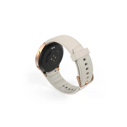 hama-smartwatch-8900-gps-amoled-13-zlota-koperta-bezowy-pasek-silikonowy