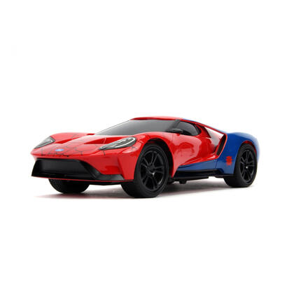 jada-toys-marvel-rc-spiderman-2017-ford-gt-116-modelo-controlado-por-radio-coche-motor-electrico