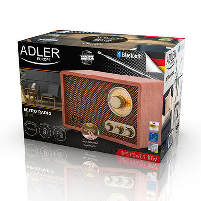 radio-adler-ad-1171-retro-with-bluetooth-brown