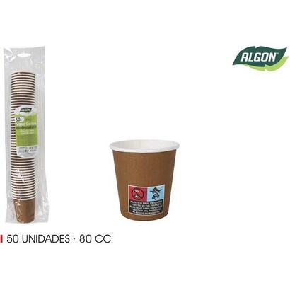 set-50-vaso-carton-marron-80cc-algon