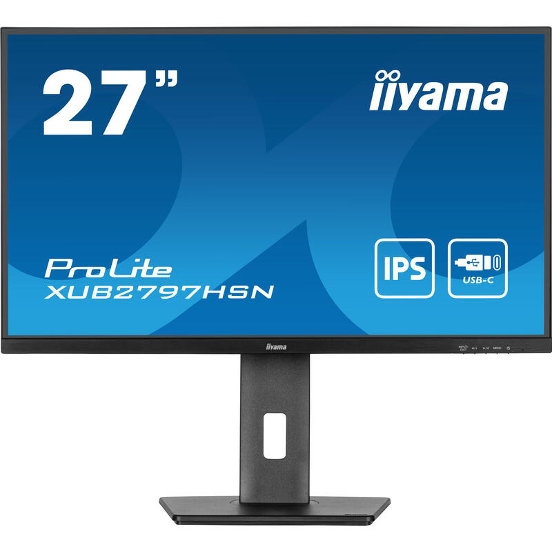 monitor-iiyama-prolite-xub2797hsn-b1-27-pulgadas-negro-mate-fullhd-ips-usb-c-rj-45-panel-100hz-xub2797hsn-b1