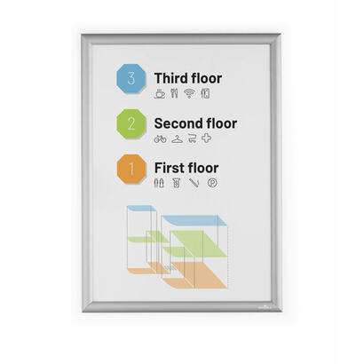 durable-500823-marco-para-pared-450-x-625-mm-rectangulo-plata-aluminio