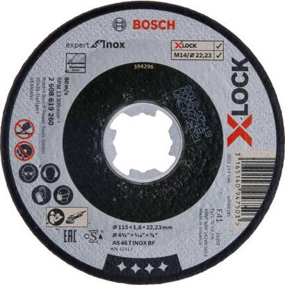 bosch-professional-disco-de-corte-x-lock-expert-para-inox-o-115-mm-diametro-2223-mm-as-46-t-inox-bf-recto-2608619260