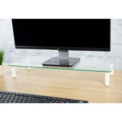 techly-ica-ms-461-soporte-de-mesa-para-pantalla-plana-813-cm-32-independiente-transparente-blanco