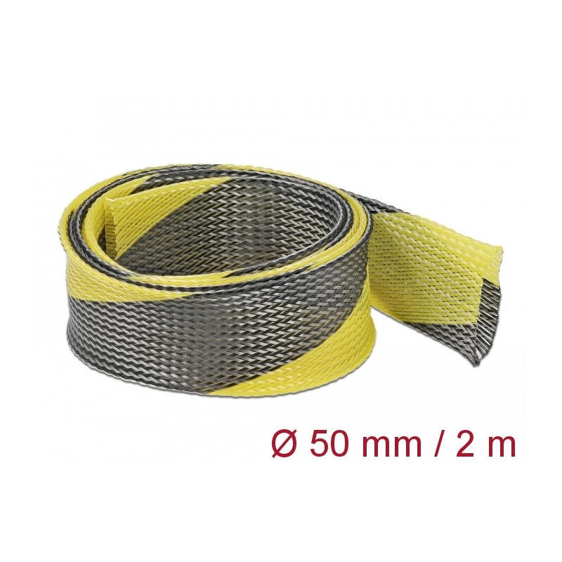 delock-20757-funda-trenzada-estirable-2-m-x-50-mm-color-negro-amarillo