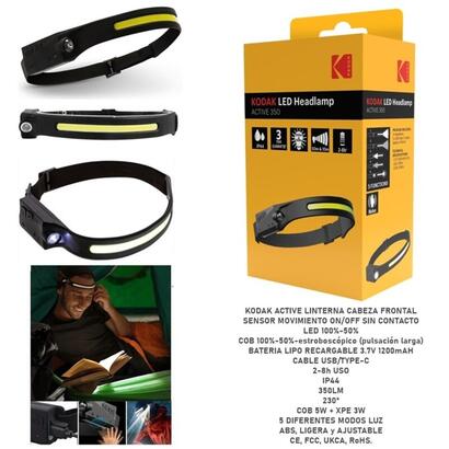 kodak-linterna-led-frontal-active-headlamp-350