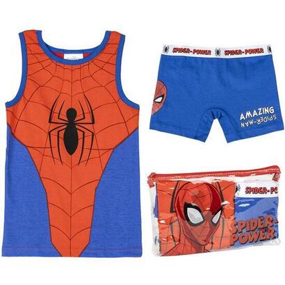 pijama-tirantes-single-jersey-neceser-spiderman-talla-3a