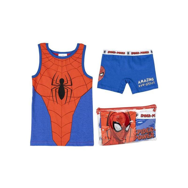 pijama-tirantes-single-jersey-neceser-spiderman-talla-3a