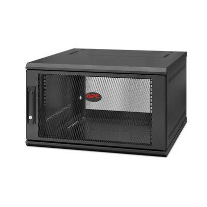 apc-netshelter-wx-6u-single-hinged-wall-mount-enclosure-600mm-deep-bastidor-de-pared-negro