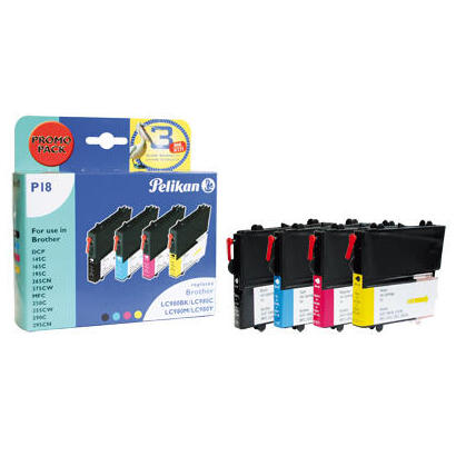 tinta-pelikan-brother-p18-lc980-multipack-compatible