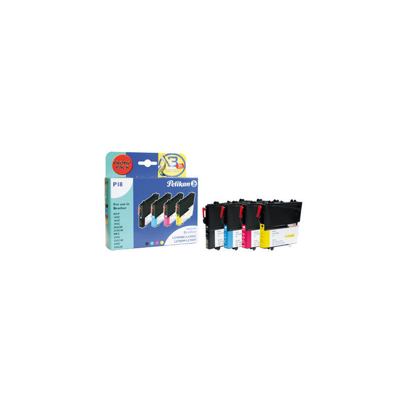 tinta-pelikan-brother-p18-lc980-multipack-compatible