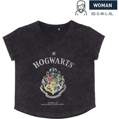 camiseta-corta-single-jersey-harry-potter-dark-gray-talla-xs