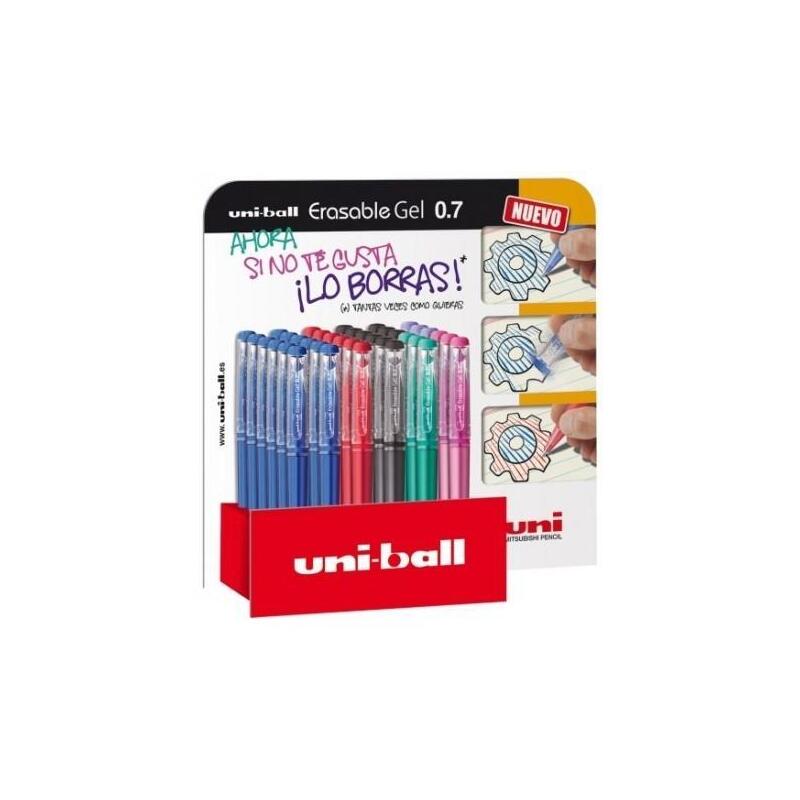 uniball-boligrafo-gel-borrable-uf-2223d-6-colores-expositor-36u-