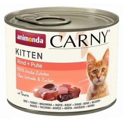 comida-humeda-para-gatos-animonda-carny-kitten-beef-turkey-200-g