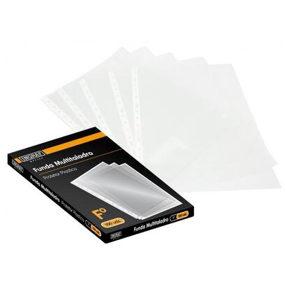 ingraf-pack-de-100-fundas-multiproposito-uso-en-carpetas-de-anillas-acabado-granulado-70-micras