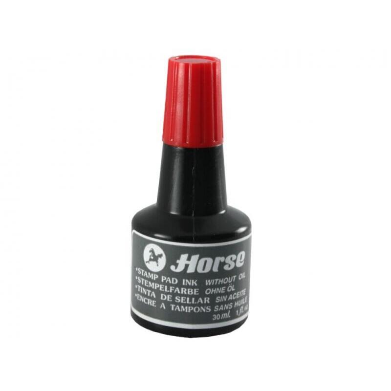 horse-tinta-sin-aceite-para-entintar-tampones-frascos-de-30cl-rojo