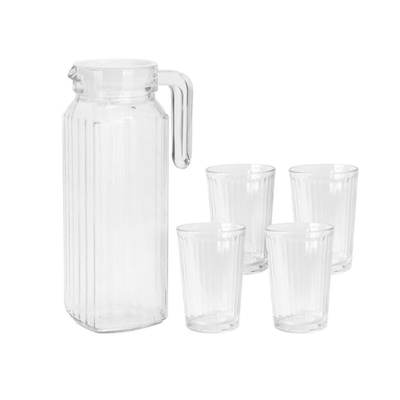 set-botella-4-vasos-vidrio-ye9000500-excellent-houseware