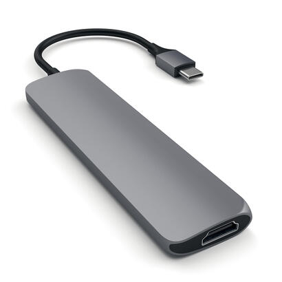 satechi-aluminium-adapter-slim-usb-c-usb-c-4k-hdmi-2x-usb-a-gwiezdna-szarosc