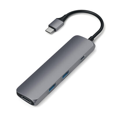 satechi-aluminium-adapter-slim-usb-c-usb-c-4k-hdmi-2x-usb-a-gwiezdna-szarosc
