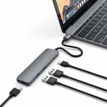 satechi-aluminium-adapter-slim-usb-c-usb-c-4k-hdmi-2x-usb-a-gwiezdna-szarosc