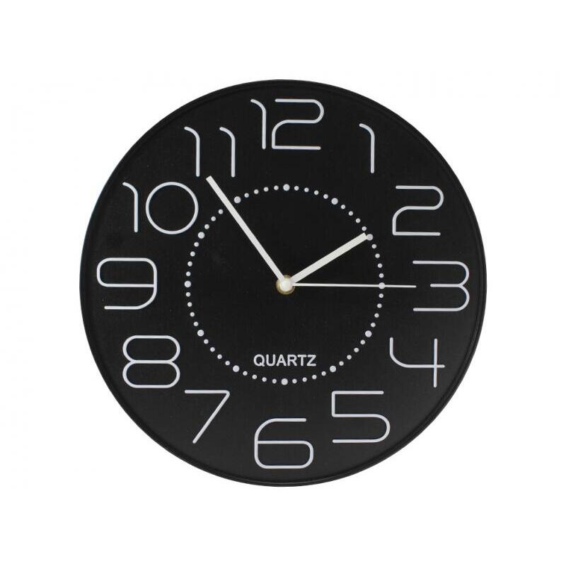 bismark-reloj-oficina-numeros-blancos-sin-cristal-manecillas-de-aluminio-negro